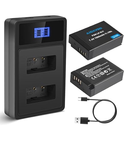 Amazon.com: XSPLENDOR Replacement Battery for Canon EOS 200D EOS
